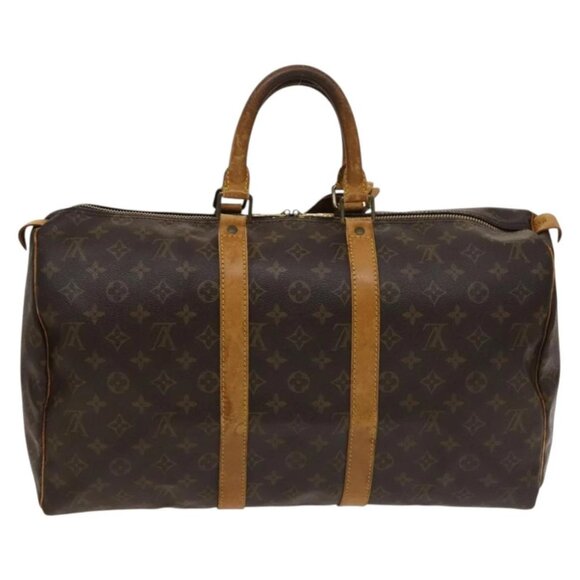 LOUIS VUITTON Monogram Keepall 45 Boston Bag M41428 LV Auth 134772 - Picture 3 of 16